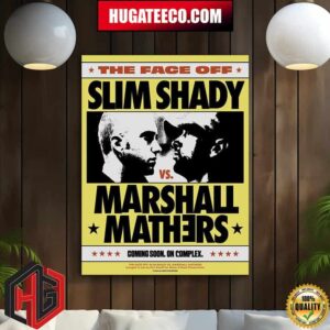The Face Off Slim Shady Vs Marshall Mathers Coming Soon On Complex Home Decor Poster Canvas