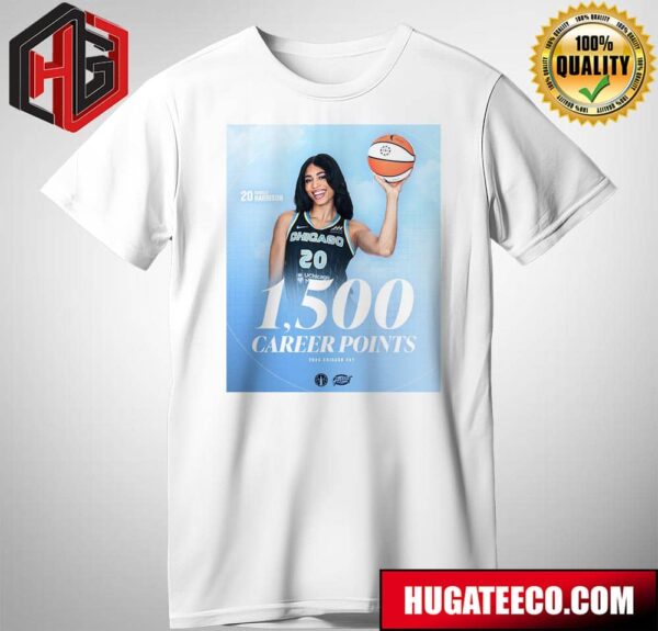 The Newest Member Of The 1500 Points Club 20 Isabelle Harrison 2024 Chicago Sky T-Shirt
