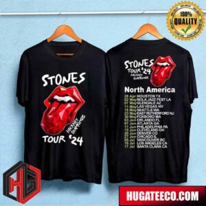 The Rolling Stones North America The Hackney Diamonds Tour 2024 Schedule List Date Two Sides Merchandise T-Shirt