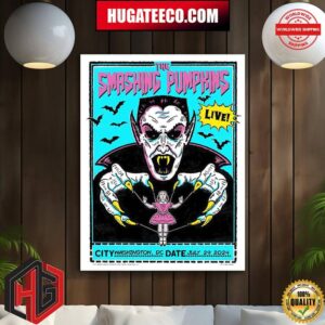 The Smashing Pumpkins Huge Stadium Tuor World Is A Vampire Girl Live Show In Washington Dc Date July 29 20204 Home Decor Poster Canvas