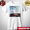 Red Hot Chili Peppers Unlimited Love 2024 Tour Part 2 Of 2 Toronto On July 17 2024 Budweiser Stage Merchandise T-Shirt