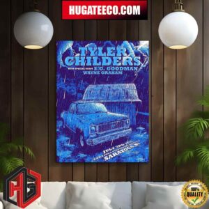 Tyler Childers Show With Special Guest Sg Goodman Wayne Graham On July 3rd 2024 Saratoga Performing Arts Center Saratoga Ny Home Decor Poster Canvas