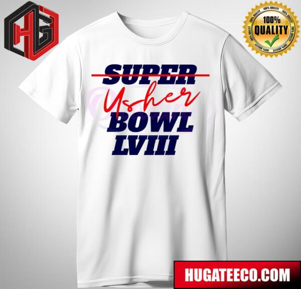 Usher Bowl LVIII Halftime Show Merch T-Shirt