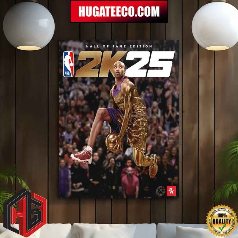 Vince Carter A Career Destined For Immortality NBA 2K25 Hall Of Fame Edition Cover Athlete Ball Over Everything Home Decor Poster Canvas