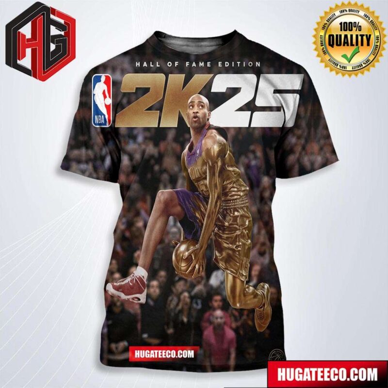 Vince Carter A Career Destined For Immortality NBA 2k25 Hall Of Fame Edition Cover Athlete Ball Over Everything All Over Print Shirt