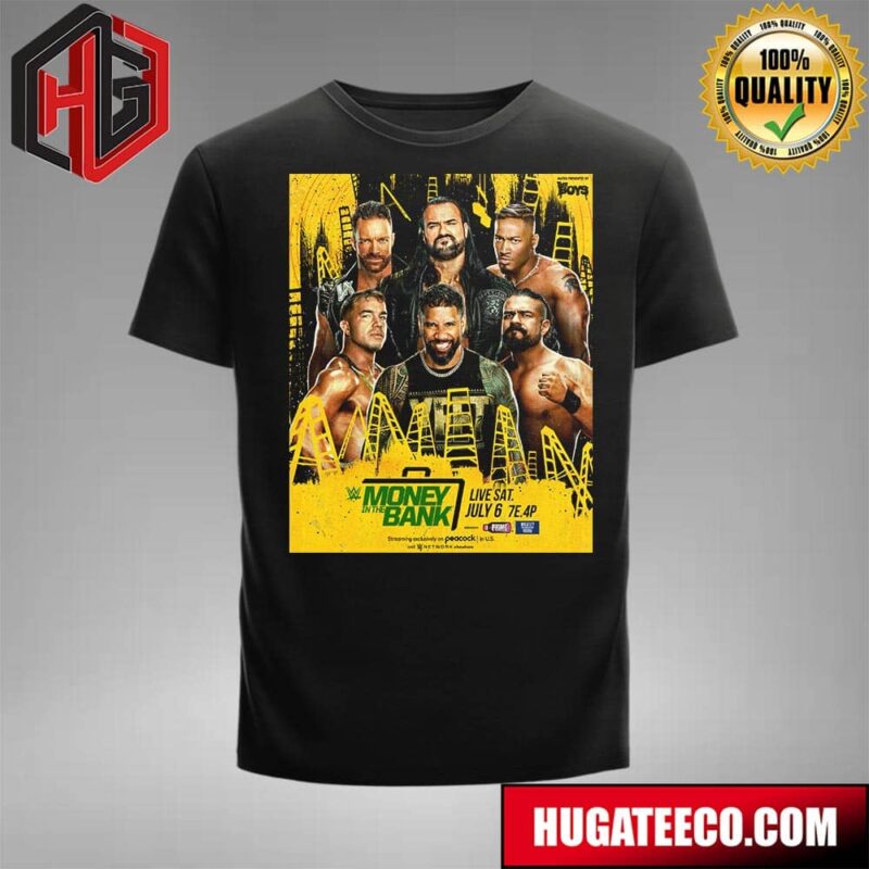 WWE Money In The Bank Match Presented By The Boys Live Sat July 6 T-Shirt