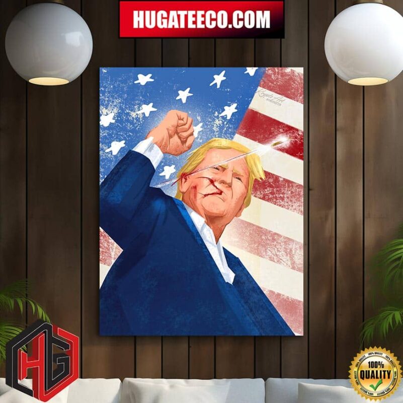 Wishing Donald Trump A Swift And Complete Recovery Trump Assasination Attempt Home Decor Poster Canvas