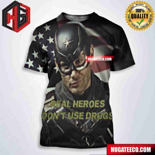 Ya Know Who Loves The Fourth Of July In The Boys Soldier Boy Real Heroes Don’t Use Drugs All Over Print Shirt