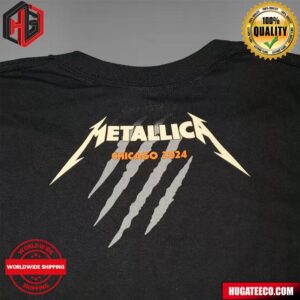 Metallica Mark Jamotillo’s Exclusive Pop-Up Shop Merch Poster For Chicago M72 North American Tour 2024 Two Sides T-Shirt