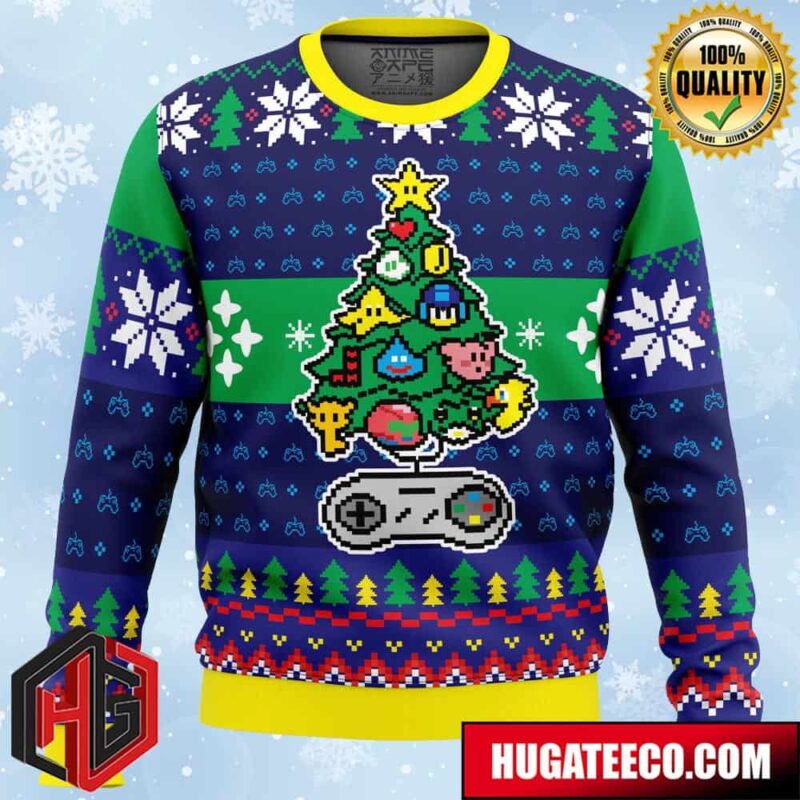 A Classic Gamer Christmas Anime Ape Chirstmas Gifts 2024 Xmas For Family And Friends Ugly Sweater