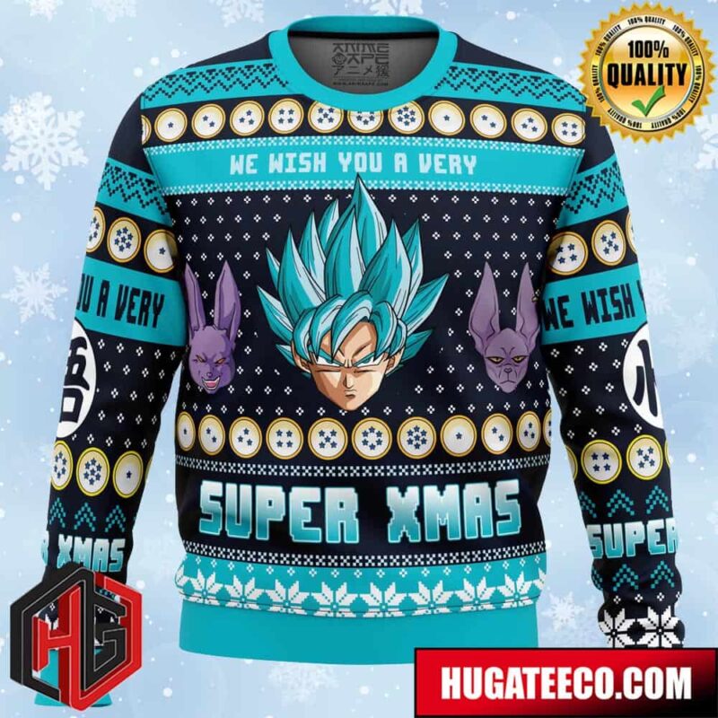 A Very Saiyan Christmas Dragon Ball Z Anime Ape Chirstmas Gifts 2024 Xmas For Family And Friends Ugly Sweater
