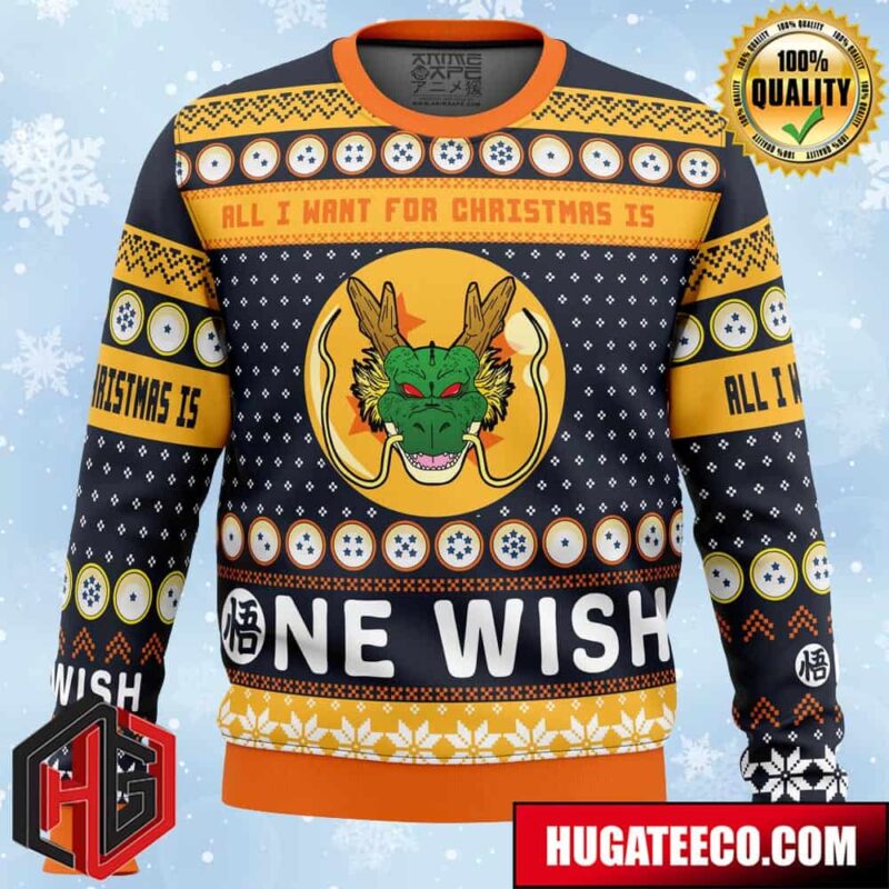 A Very Shenron Christmas Dragon Ball Z Anime Ape Chirstmas Gifts 2024 Xmas For Family And Friends Ugly Sweater