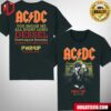 AC DC Paris 2024 Pwr Up Europe Tour Show At Hippodrome Paris Longchamp On 13 Aout L Europe We Salute You Merch Two Sides T-Shirt