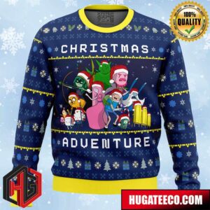 Adventure Time Christmas Quest Anime Ape Chirstmas Gifts 2024 Xmas For Family And Friends Ugly Sweater