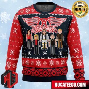 Aerosmith Anime Ape Chirstmas Gifts 2024 Xmas For Family And Friends Ugly Sweater