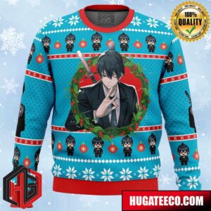 Aki Chainsaw Man Anime Ape Chirstmas Gifts 2024 Xmas For Family And Friends Ugly Sweater