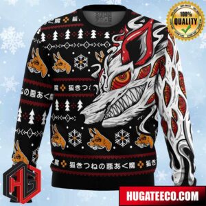 Aki’s Fox Devil Chainsaw Man Anime Ape Chirstmas Gifts 2024 Xmas For Family And Friends Ugly Sweater