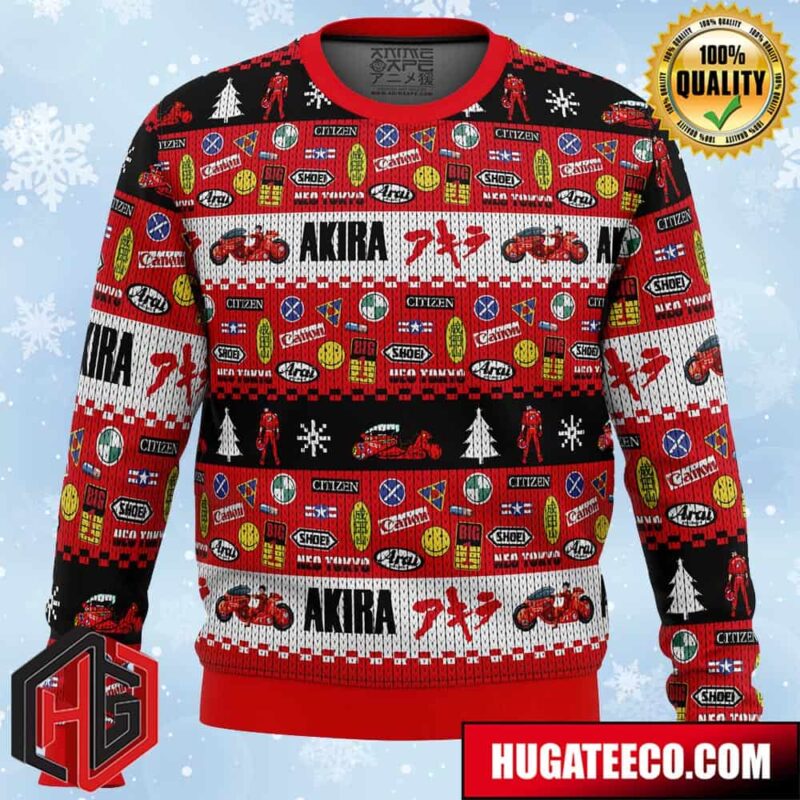 Akira Bike Decals Anime Ape Chirstmas Gifts 2024 Xmas For Family And Friends Ugly Sweater