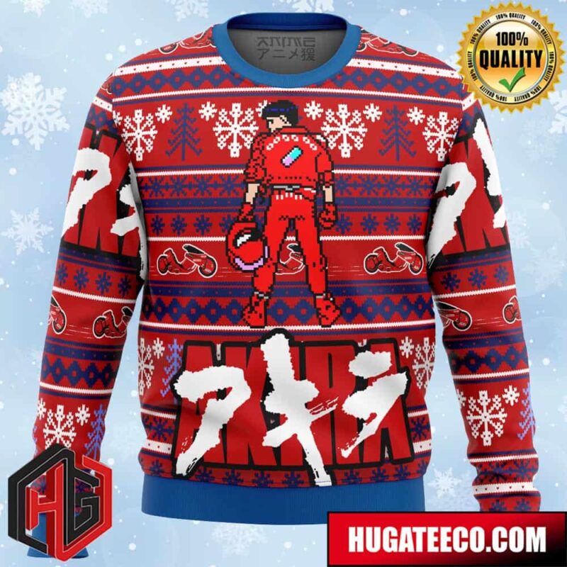 Akira Kaneda Anime Ape Chirstmas Gifts 2024 Xmas For Family And Friends Ugly Sweater