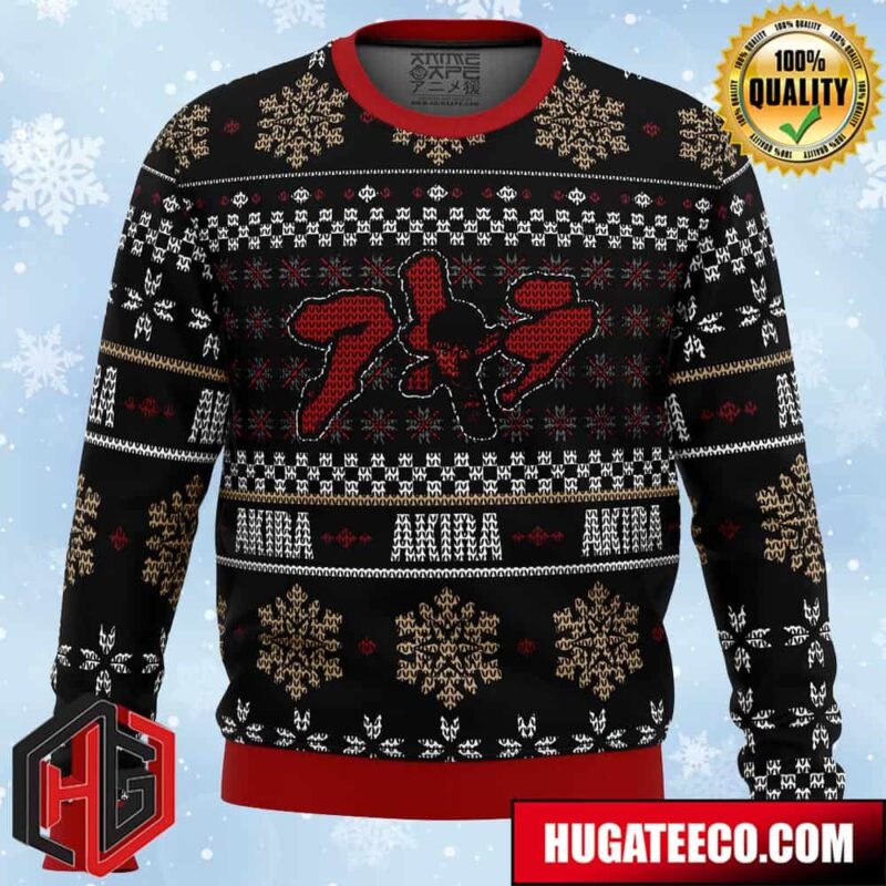 Akira Kanji Name Anime Ape Chirstmas Gifts 2024 Xmas For Family And Friends Ugly Sweater