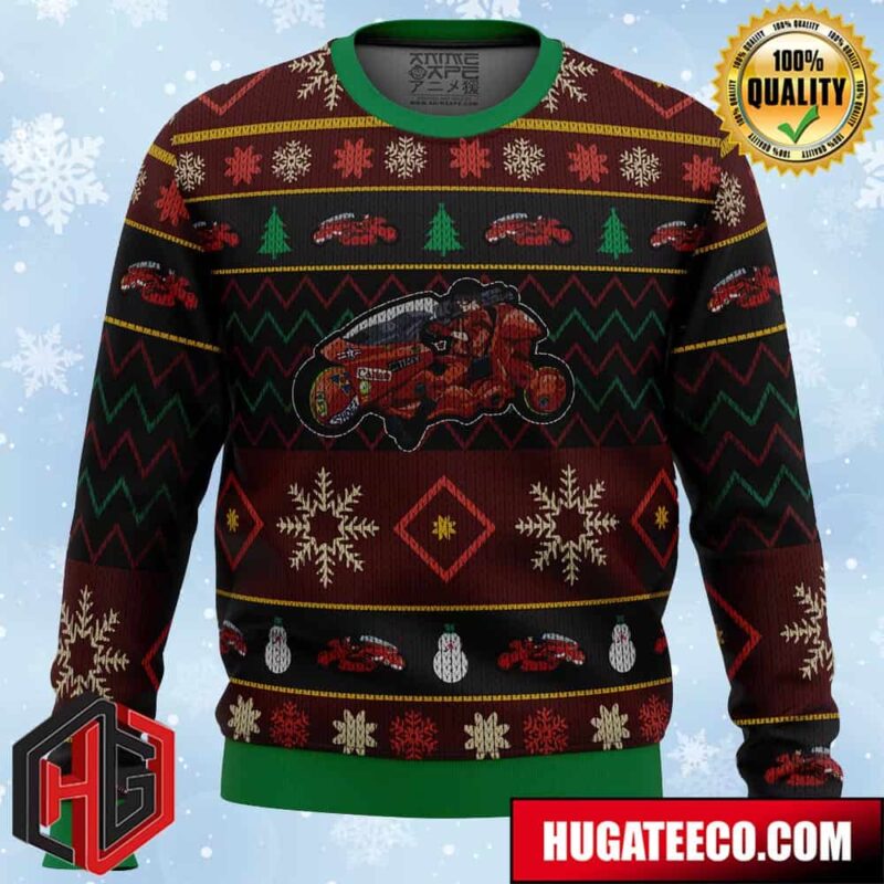 Akira Shotaro Kaneda Bike Anime Ape Chirstmas Gifts 2024 Xmas For Family And Friends Ugly Sweater