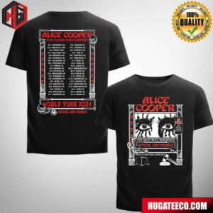 Alice Cooper World Tour 2024 Too Close For Comfort Official Jury Member Merchandise Two Sides T-Shirt