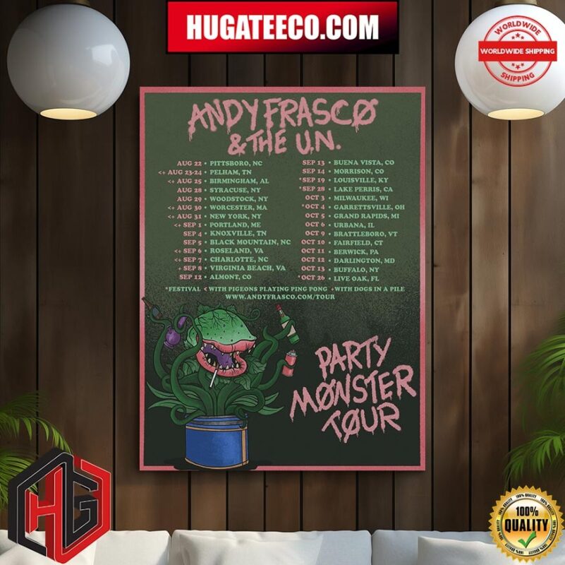 Andy Frasco And The Un Party Monster Tour Schedule List Poster Canvas