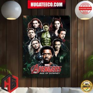 Avengers Age Of Downey Funny Robert Downey Jr Is In Every Characters Poster Canvas