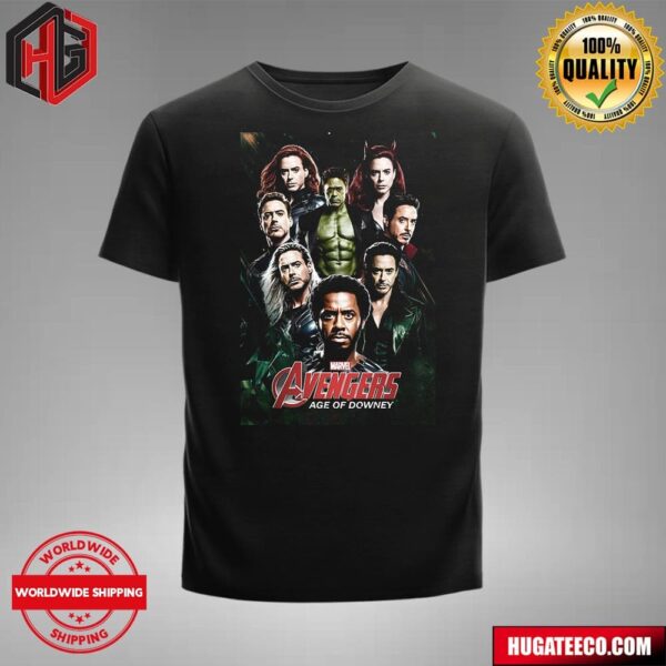 Avengers Age Of Downey Funny Robert Downey Jr Is In Every Characters T-Shirt