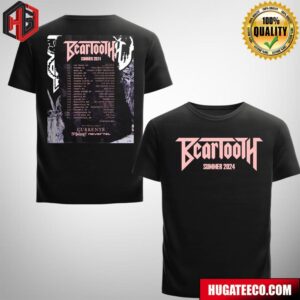 Beartooth Summer 2024 With Special Currents Boundaries Nevertel Schedule List Date Two Sides T-Shirt