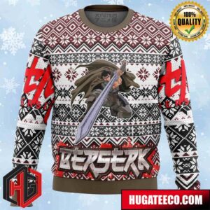 Berserk Guts Anime Ape Chirstmas Gifts 2024 Xmas For Family And Friends Ugly Sweater