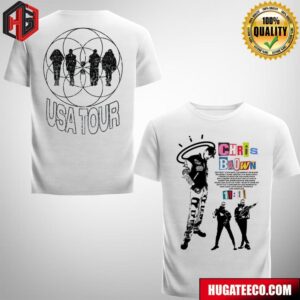 Chris Brown USA Tour 20 years of Christopher Maurice Merchandise Two Sides T-Shirt