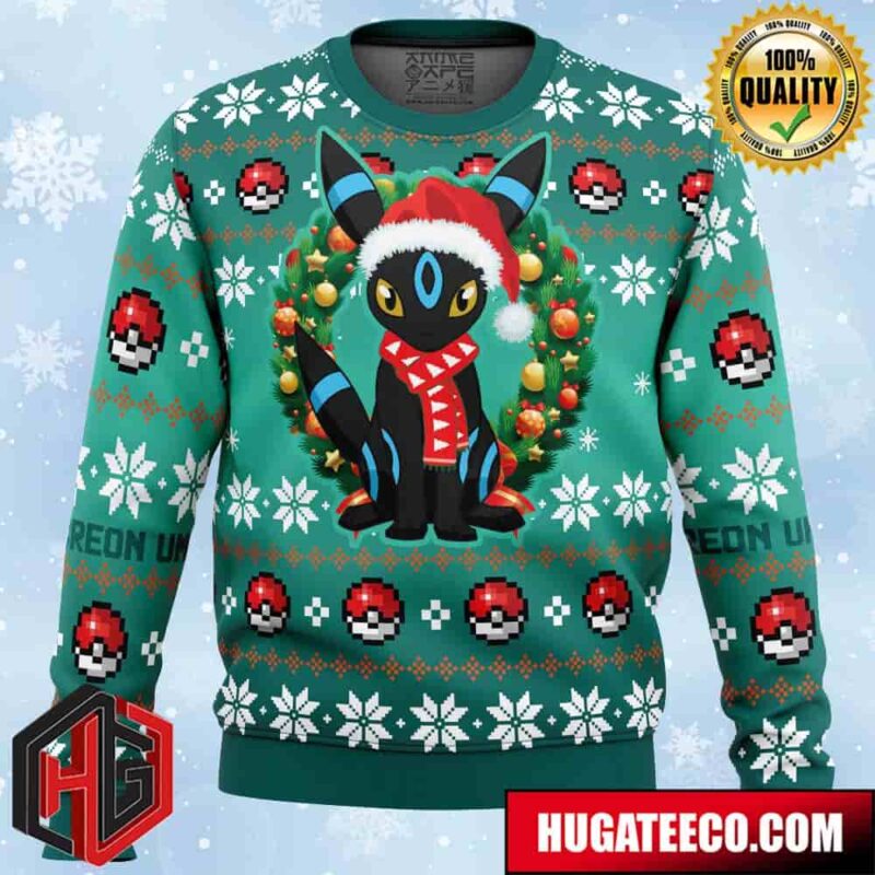 Christmas Umbreon Pokemon Anime Ape Chirstmas Gifts 2024 Xmas For Family And Friends Ugly Sweater