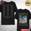 Coldplay Lyon June 2024 Music Of The Spheres Limited Edition Tour Two Sides T-Shirt