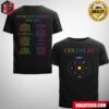 Coldplay Rome July 2024 Music Of The Spheres Limited Edition Tour Two Sides T-Shirt