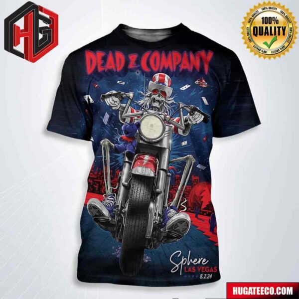 Dead And Company Dead Forever Shere Las Vegas On 8 2 2024 All Over Print Shirt