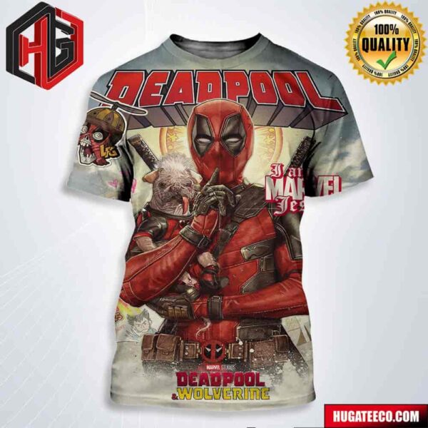 Deadpool And Wolverine I Am Marvel Jesus Marvel Studios All Over Print Shirt