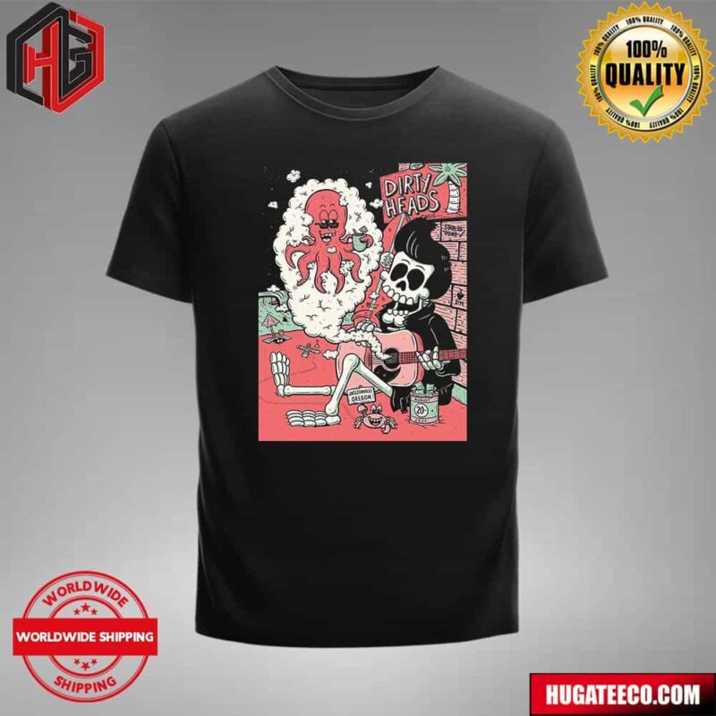 Dirty Heads Merch Poster For Show In Jacksonville Or On August 20th 2024 T-Shirt