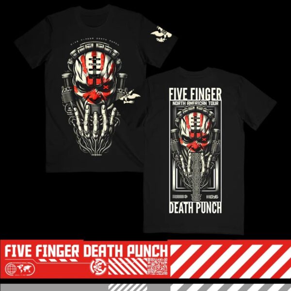 Five Finger Death Punch North American Tour 2024 2025 Psychonaut 2024 ITIN Two Sides Merch T-Shirt