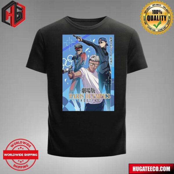 Funny Poster Movie Anime Version Paris Olympics Shooting 2024 No-Charge Uncle Forever T-Shirt