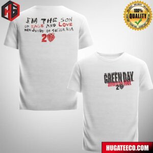 Green Day 20 Years of Idiot Jesus of Suburbia 20 Merchandise Two Sides T-Shirt