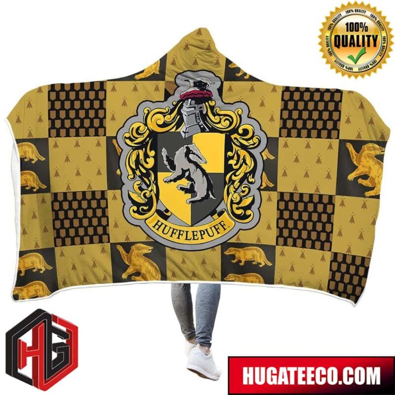 Harry Potter Hufflepuff Custom Hooded Blanket