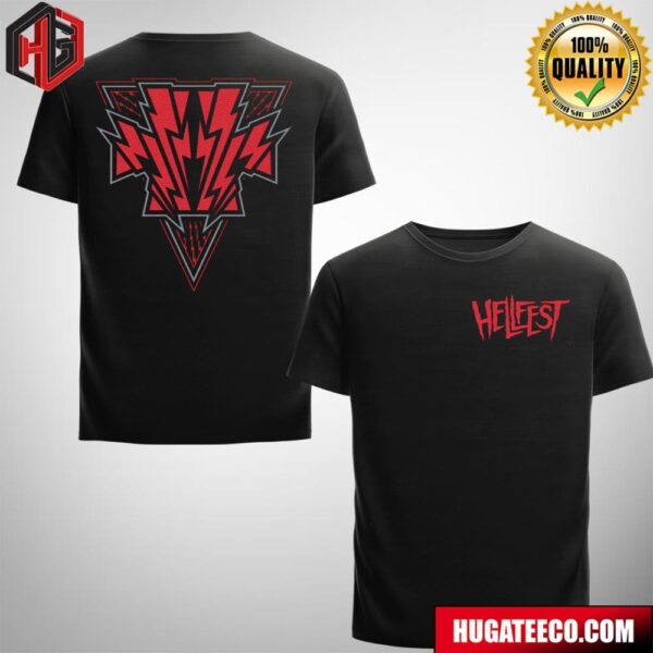 Hellfest Official Merchandising 2024 Red H 24 Logo Two Sides T-Shirt