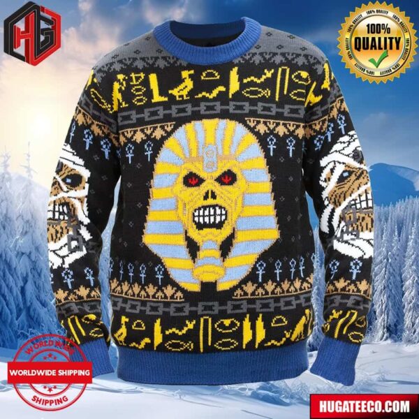 Iron Maiden Xmas Christmas Winter Merch Ugly Sweater