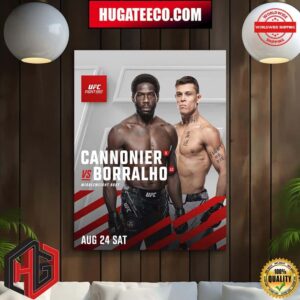 Jared Cannonier Vs Caio Borralho Will Headline UFC Vegas 96 Oct On August 24th Home Decor Poster Canvas