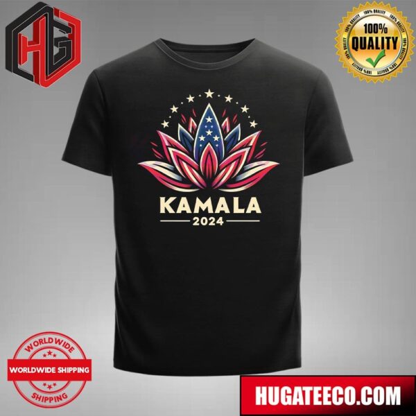 Kamala Harris 2024 Lotus Symbolism T-Shirt