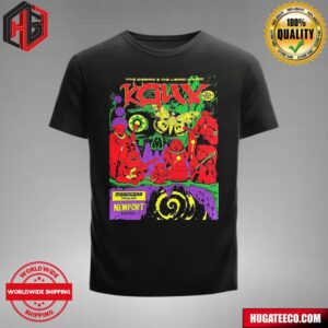 King Gizzard And Lizard Wizard Merch Poster At Megacorp Pavilion In Newport Kentucky On 25th August 2024 T-Shirt