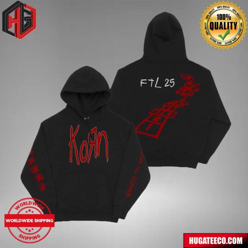Korn Celebrating The 25th Anniversary Of Follow The Leader Two Sides Hoodie T-Shirt