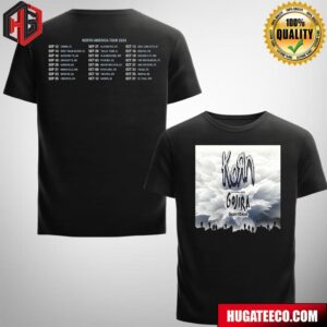 Korn With Special Guest Gojira And Spiritbox North America Tour 2024 Schedule List Merch Two Sides T-Shirt