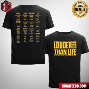 Louder Than Life 2024 On Sunday 26-29 In Louisville Kentucky Highland Festival Grounds At Kentucky Exposition Center Line Up And Schedule List Two Sides T-Shirt